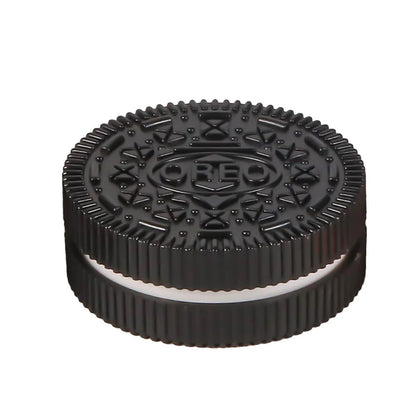 60mm Plastic Herb Grinder – Cookie Biscuit Design Tobacco & Spice Crusher for Smoking