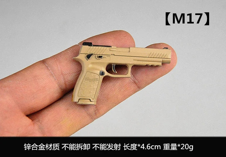 1/6 Scale Miniature Gun Set – Plastic P92, M1911, 98K, MP5K Rifles for 12" Action Figure Doll Accessories