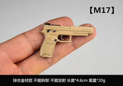 1/6 Scale Miniature Gun Set – Plastic P92, M1911, 98K, MP5K Rifles for 12" Action Figure Doll Accessories