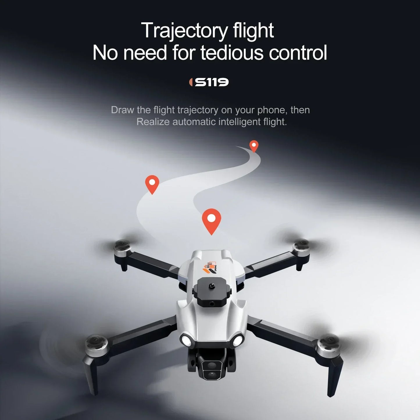 New S119 Mini Drone – 8K Dual Camera, 5G WIFI, Smart Obstacle Avoidance, FPV, Brushless Motor RC Quadcopter