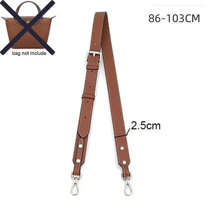 Leather Shoulder Strap for Longchamp Terra Bag - No-Punch Replacement Handle Strap Accessory