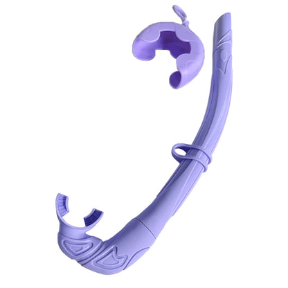 Soft Silicone Diving Snorkel - Portable Foldable Adult Snorkeling Gear for Freediving, Spearfishing & Swimming