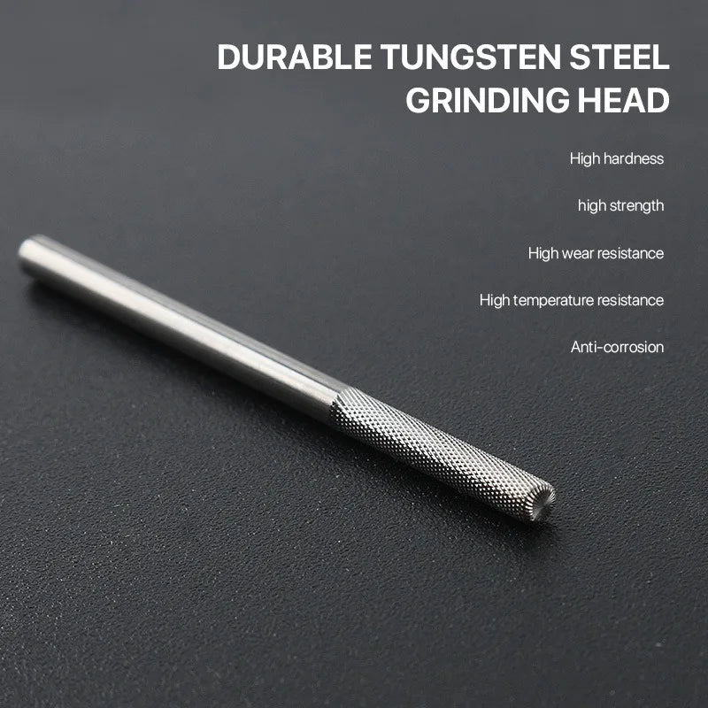 Tungsten Steel Professional Nail Drill Bit - Gel Polish Remover, Cuticle Cleaner & Burr File for Electric Nail Machine