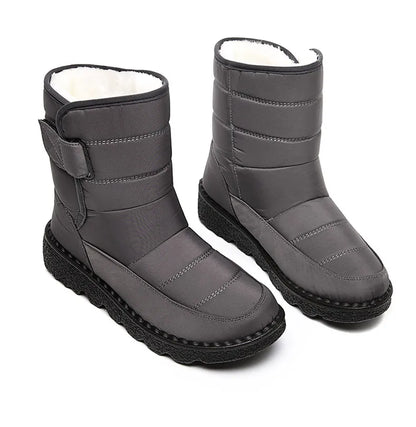 2024 Women's Winter Snow Boots – Waterproof, Warm Fur Ankle Boots in Korean Style