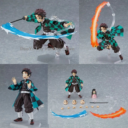 Figma Demon Slayer Action Figures – Rengoku, Tanjirou, Nezuko & Zenitsu Kimetsu no Yaiba Toys