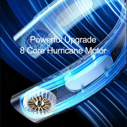 2026 Hanging Neck Fan 6000mAh Portable Air Cooler – Type-C USB Rechargeable 5 Speed Electric Neck Air Conditioner for Summer Cooling