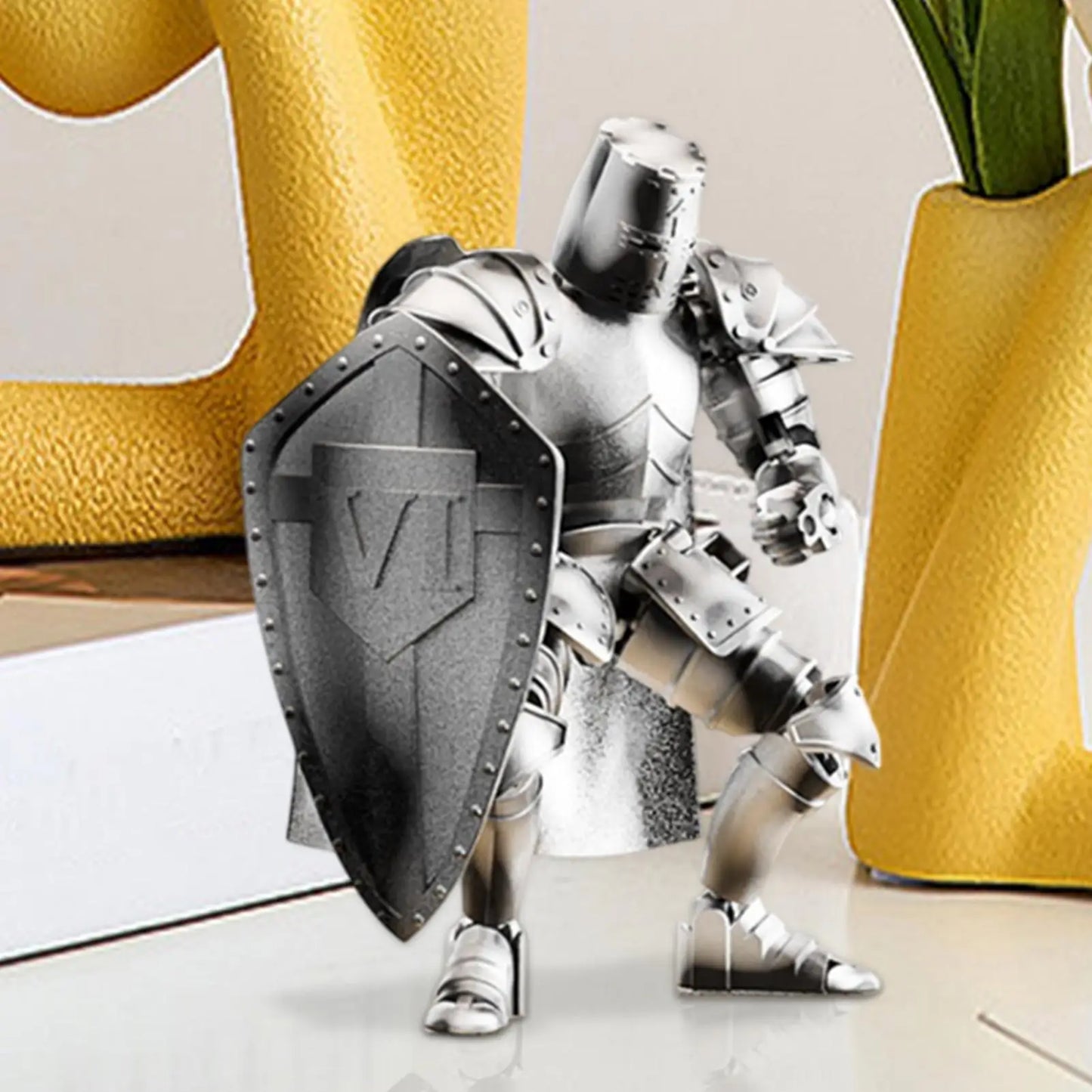 Multi-Jointed Medieval Knight Action Figure – Fully Flexible 360° Movable Body Model Figurine