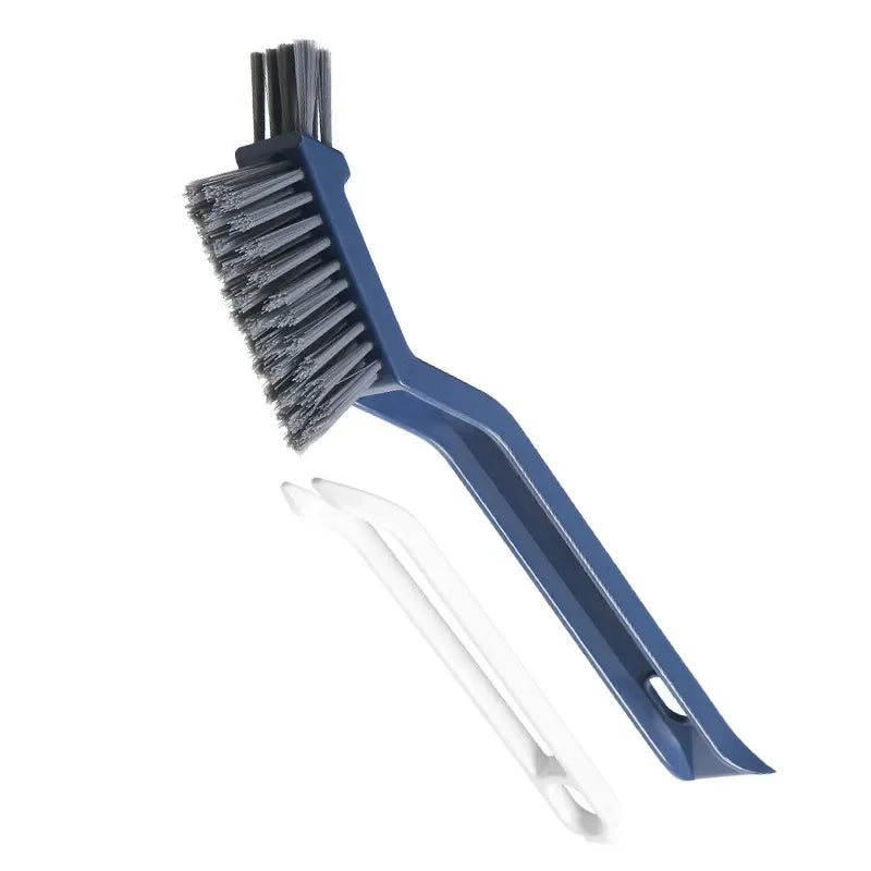2-in-1 Corner and Gap Cleaning Brush - Multipurpose Bathroom, Floor Tile, and Grout Scrubbing Tool