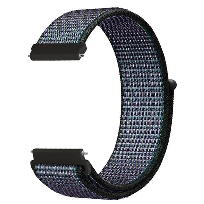 22mm Sport Nylon Loop Watch Band – Breathable Replacement Wristband for NORTH EDGE APACHE-46 Smartwatch, Durable Adjustable Strap