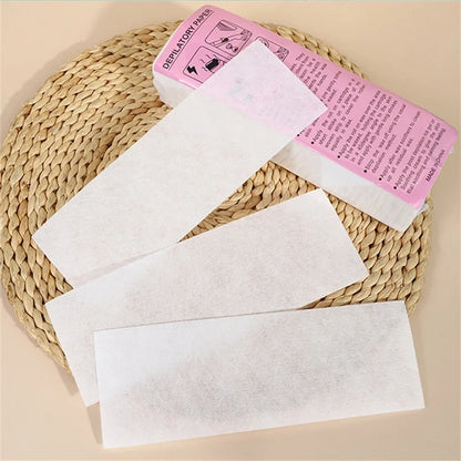 High-Quality Nonwoven Wax Strips Roll – 50m/100m Hair Removal Wax Paper for Body Epilator
