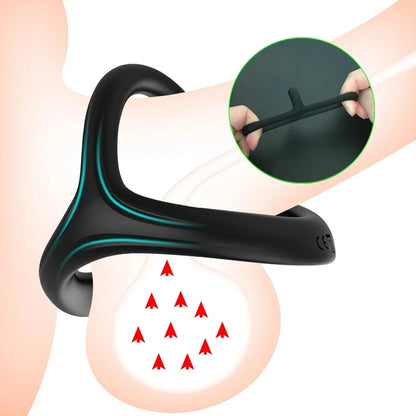 Silicone Penis Ring with Semen Lock – High Elasticity Delay Ejaculation Cock Ring for Men & Couples 18+