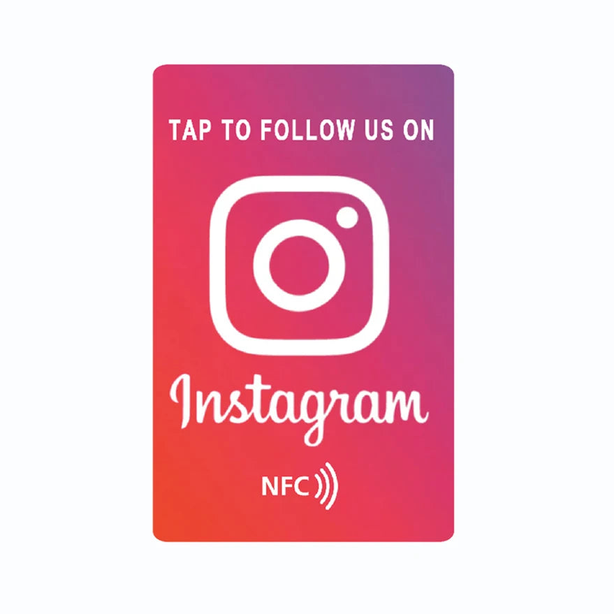 Universal NFC Google Review Cards – Instagram & Facebook Tap-to-URL Social Business Cards for Android & iPhone