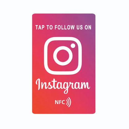 Universal NFC Google Review Cards – Instagram & Facebook Tap-to-URL Social Business Cards for Android & iPhone