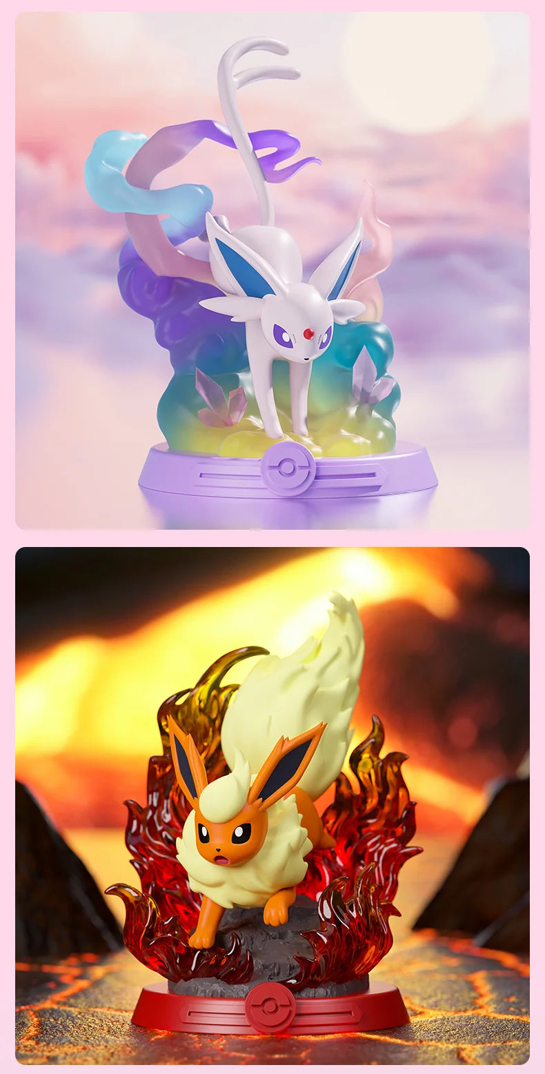 Anime Pokémon Funism Adventure Eevee Family Blind Box – Jolteon & Sylveon Action Figure Toy Gift
