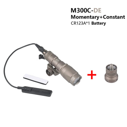 Tactical Surefire M300 M300B M300C Flashlight – Powerful Rifle & Gun Light with Dual Function Switch for Airsoft