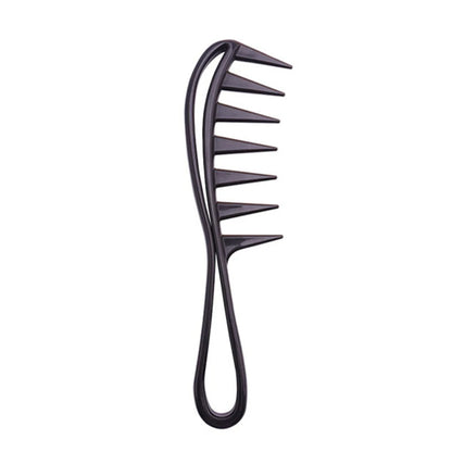 Wide Tooth Shark Plastic Comb for Men - Barber Styling & Hairdressing Tool, Ideal for Clipping, Curling, and Scalp Massage