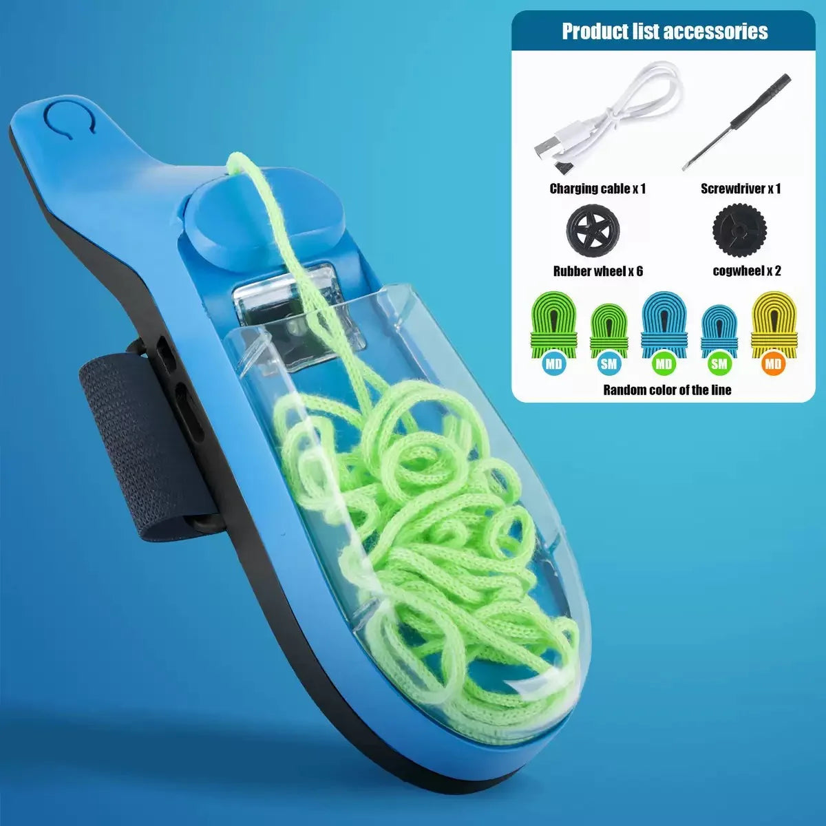Spider Silk Wrist Launcher - USB Rechargeable Luminous String Shooter Cosplay Toy
