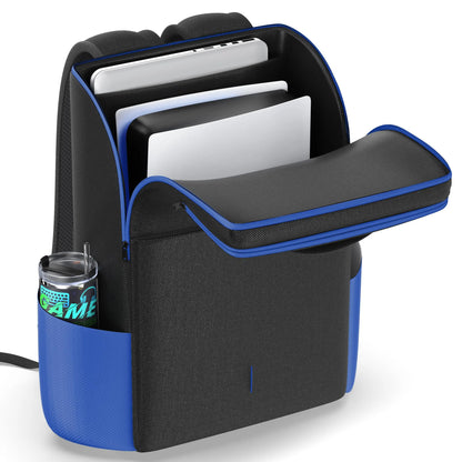 PS5 Travel Carrying Backpack - Protective Console Storage Bag for PS5 Slim Pro with Dual Controller Space