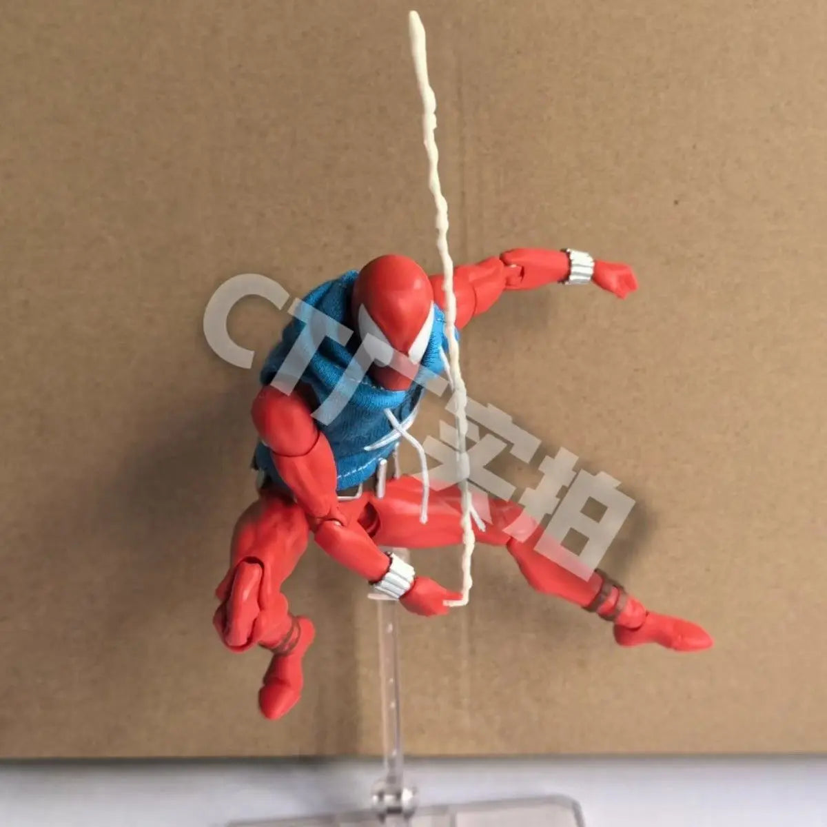 CT Toys Mafex 186 Scarlet Spider Action Figure – Amazing Spider-Man Comic Anime Model Gift Toy