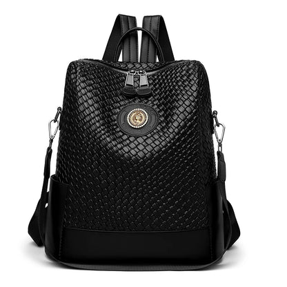 Luxury Women's Designer Backpack - High-Quality Leather, Large Capacity, Multifunctional Travel Mochila for Girls