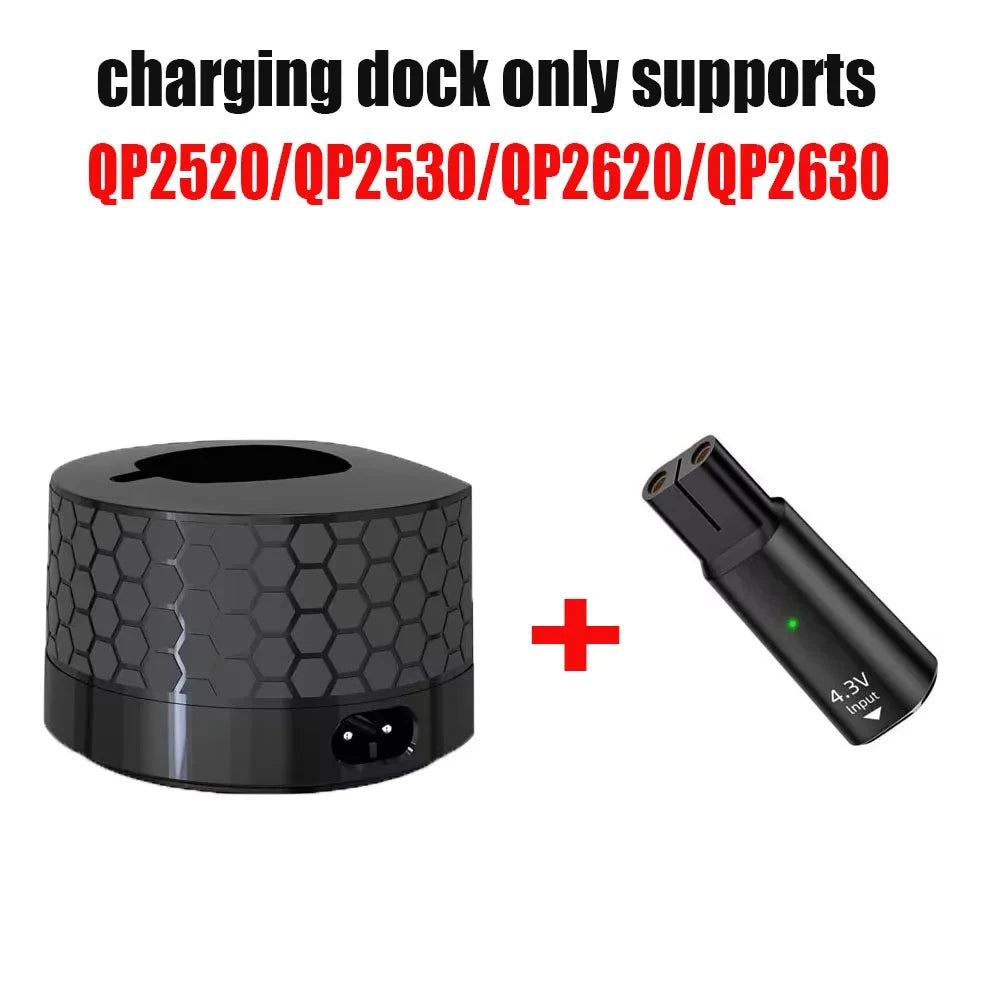 Type-C Wall Mounted Charging Base Holder – Compatible with Philips OneBlade QP2520/QP2530/QP2620/QP2630 Hybrid Electric Shaver Charger Dock & Storage Stand