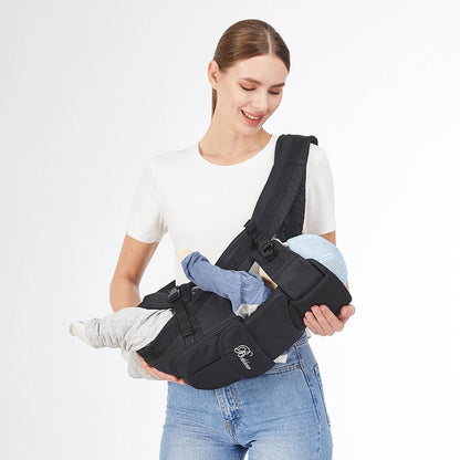 4-in-1 Ergonomic Baby Sling Carrier - Adjustable Backpack Carrier for Newborns to Toddlers