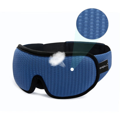 3D Padded Sleep Mask — Soft Eye Shade Blindfold for Blocking Light, Sleeping Aid Eyepatch