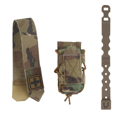 Tactical Tourniquet Pouch - Universal EMT Trauma First Aid Holder for Airsoft & Survival Gear