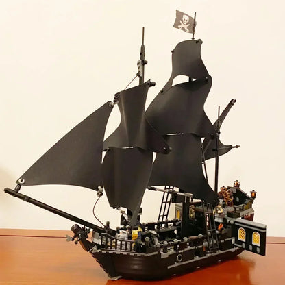 Pirates Black Pearl Ship Building Blocks – 1:1 Caribbean Adventure Boat Model Toy for Kids & Adults