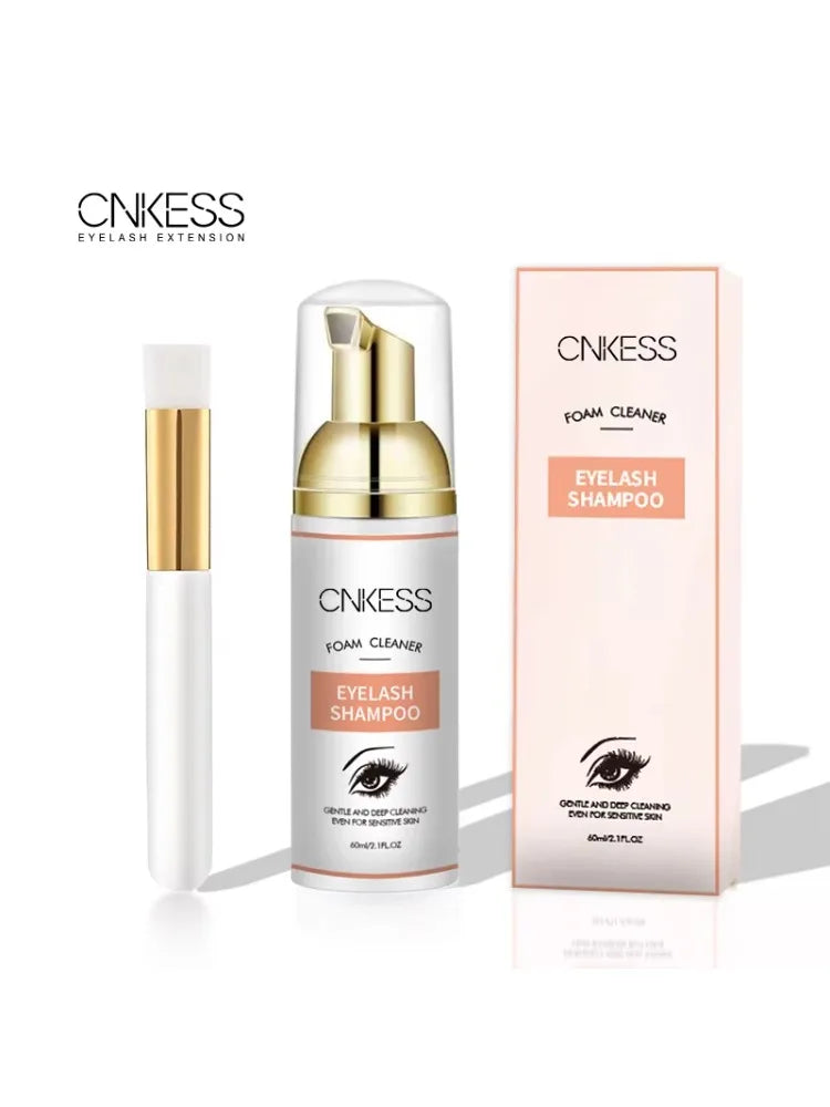 Lash Super Concentrate Mousse – Gentle Eyelash Shampoo Foam for Extensions & Makeup Tools