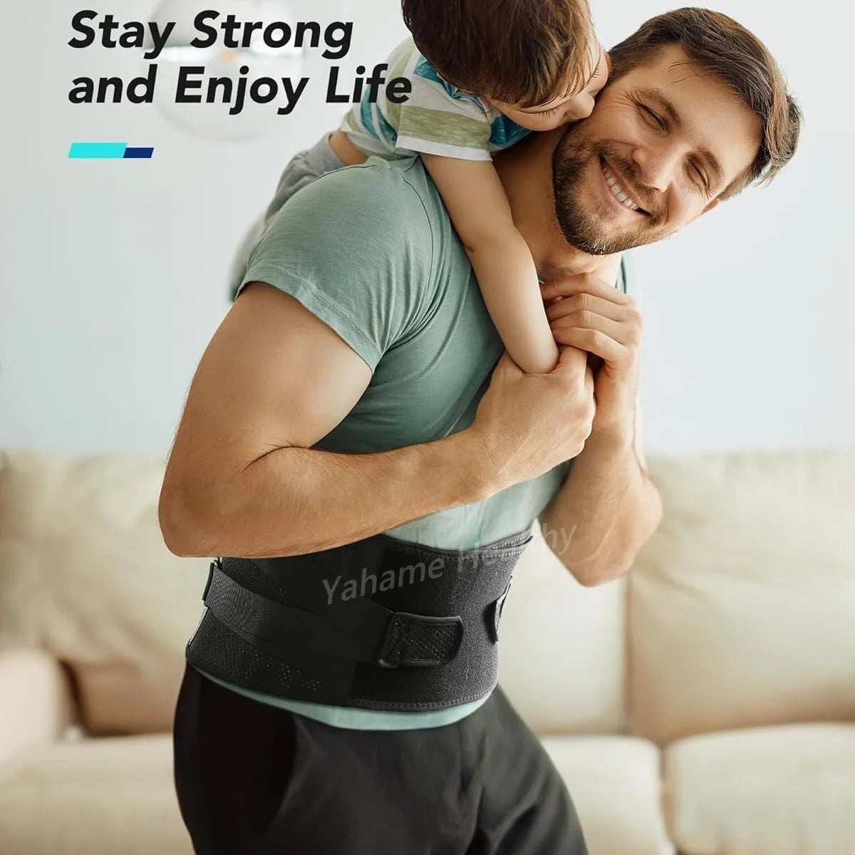 Men & Women Lumbar Support Belt – Lightweight Back Brace for Lower Back Pain, Sciatica, Herniated Disc, and Scoliosis Waist Support