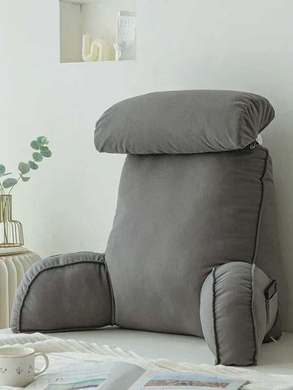 Triangular Headboard Wedge Pillow – Large Reading Backrest Support Cushion for Bed Sleeping & Positioning Comfort Bolster