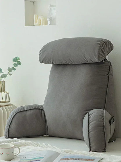 Triangular Headboard Wedge Pillow – Large Reading Backrest Support Cushion for Bed Sleeping & Positioning Comfort Bolster