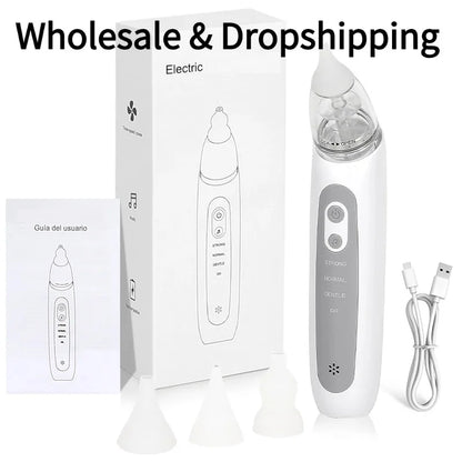 Rechargeable Electric Baby Nasal Aspirator - Gentle Nose Cleaner for Infant Nasal Care