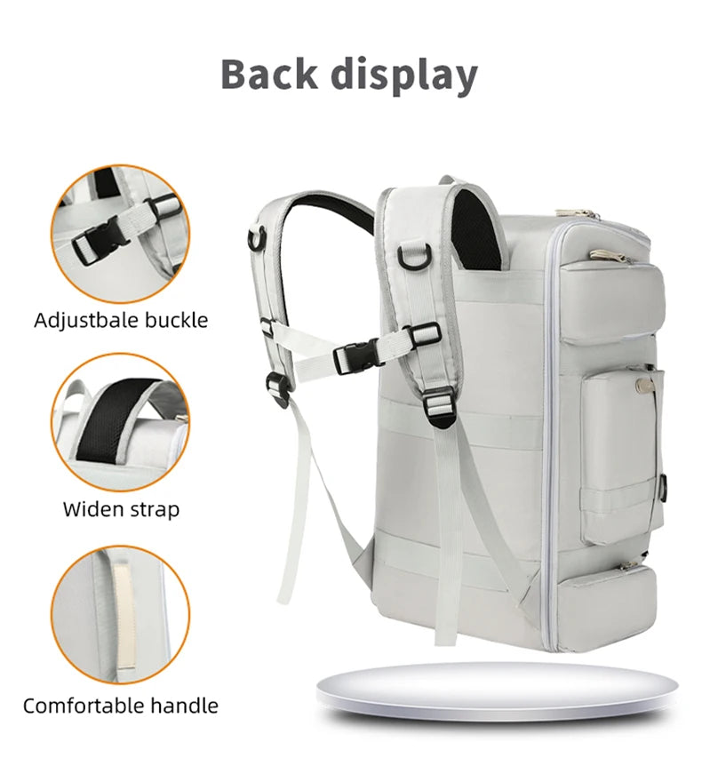 Large Capacity Gym Bag – Travel Backpack with Wet/Dry Separation, Shoulder Bags for Yoga, Fitness & Outdoor Sports