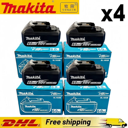 Genuine Makita 6AH BL1860 18V Li-Ion Battery — Replacement for BL1850 & BL1840, Compatible with 18V Screwdrivers, BMS TPCELL