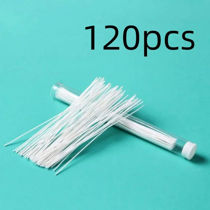 120/60pcs Ear Piercing Cleaning Tools – Disposable Ear Hole Cleaner Paper for Dirt & Odor Removal