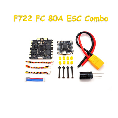 F405 V3 & F722 Flight Controller Stack — BLS 4-in-1 60A/80A ESC 2-6S LiPo for FPV Racing Drone Quadcopter