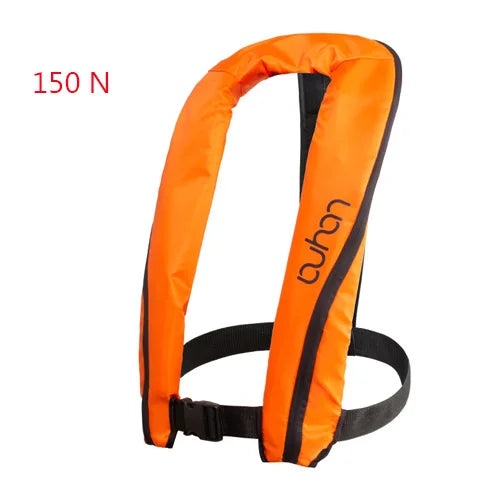 Professional Self-Inflatable Fishing Vest – 150N/100N Life Jacket for Adults, Manual & Auto Water Sports