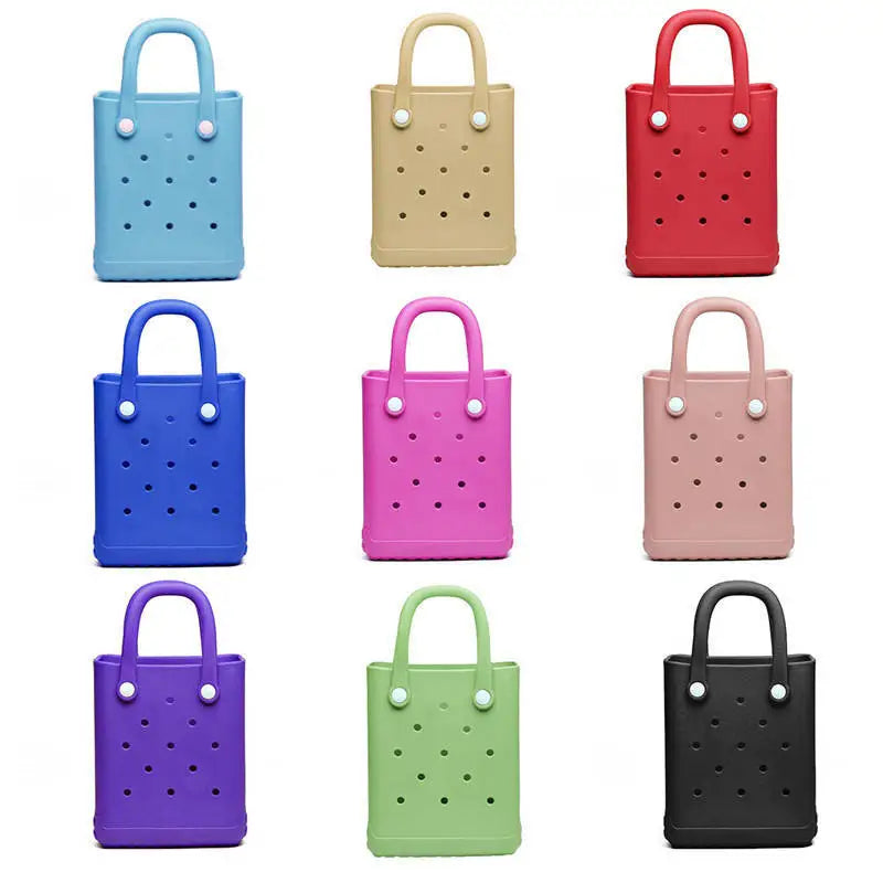 Fashion EVA Beach Bag – DIY Cartoon Style Shoulder & Crossbody Travel Tote, Lightweight Holiday Storage & Accessory Bag