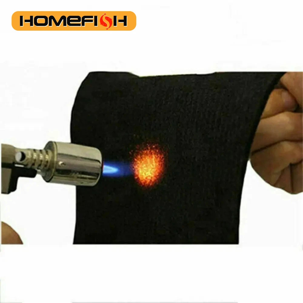 Graphite Felt Welding Protective Blanket – Black Torch Shield, Carbon Fiber High Temp Protective Sheet (300x200mm) Durable