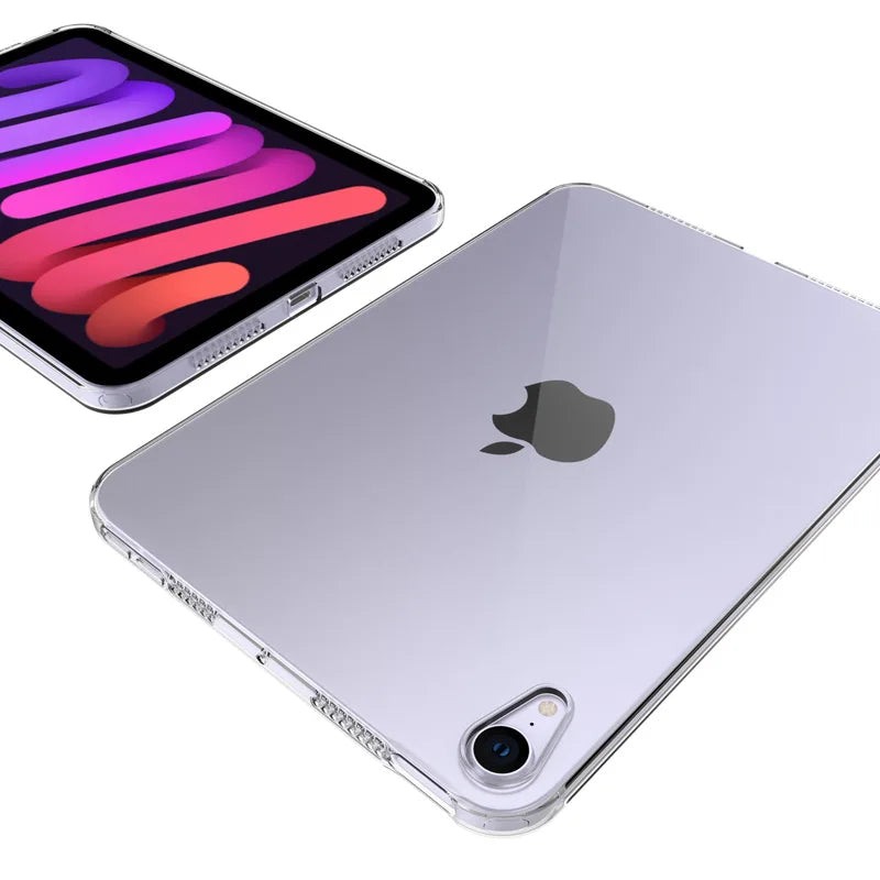 Ultra Thin Transparent Silicone Case for iPad Mini 6, 5, 4 – Soft Protective Cover for 8.3” & 7.9” (2021 & 2019 Models)