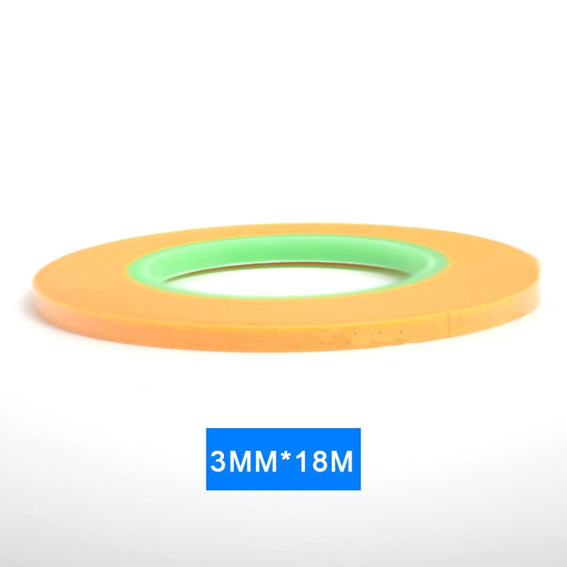 Model Spraying Ultra Fine DIY Masking Tape 1mm/2mm/3mm Wide - 18m Special Coating Covering Tape