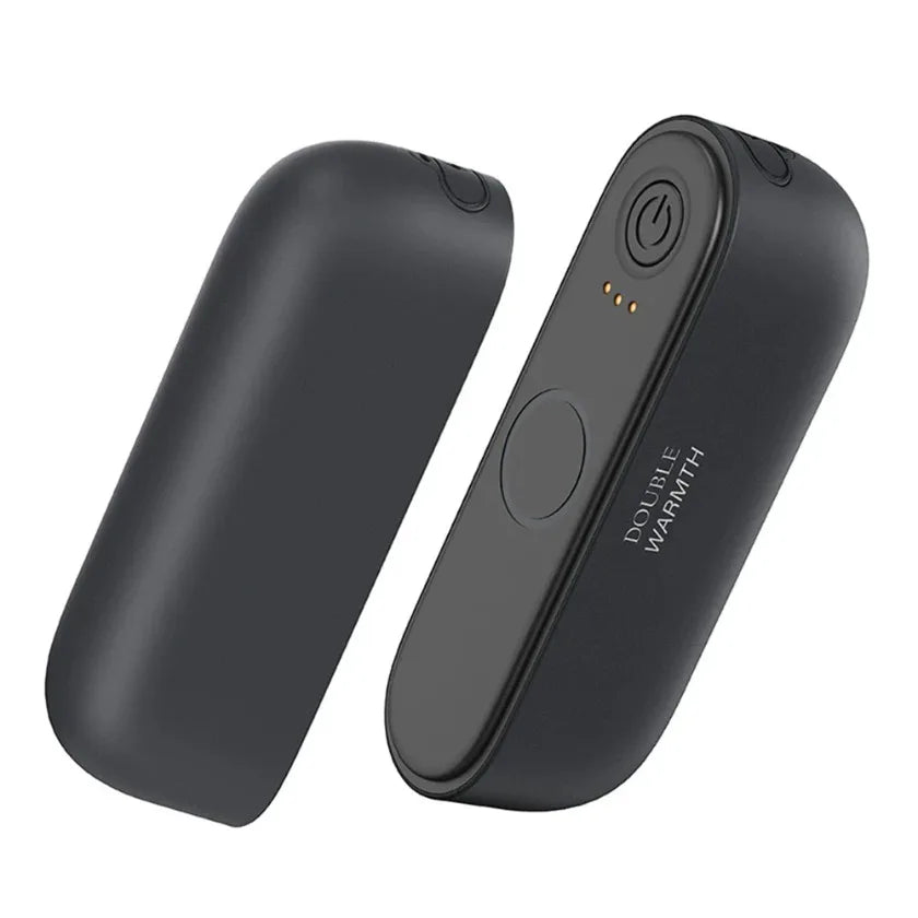 2-in-1 Portable Magnetic Rechargeable Hand Warmer – Compact Electric Pocket Heater for Outdoors & Tech Gifts
