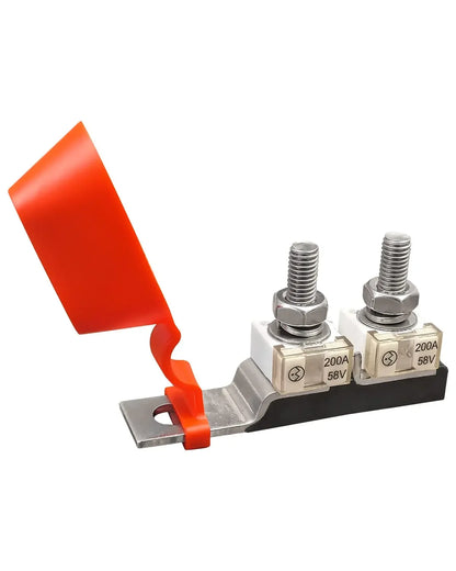 BLUSUNSOLAR Terminal Fuse Block Kit – Single Stud M8 (5/16") with Waterproof Battery Fuse MRBF Protection