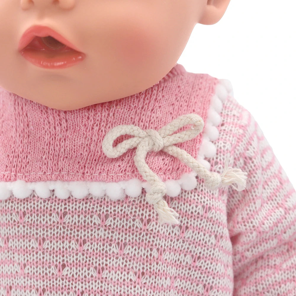 Baby Born Doll Clothes Set – Cute Jumpers, Rompers & Shoes for 13-18 Inch Newborn Dolls, Festival & Birthday Gift