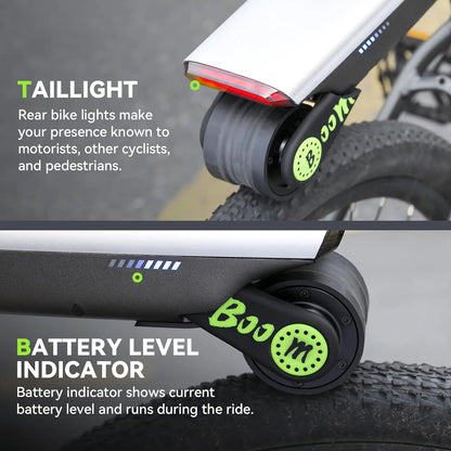 18V 200W Electric Bicycle Booster – Portable Durable Accessory for E-Bike & Mountain Bike