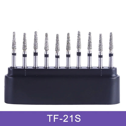 AZDENT Dental Diamond Burs Kit – Multiple Models with Black Storage Box for High-Speed Handpiece