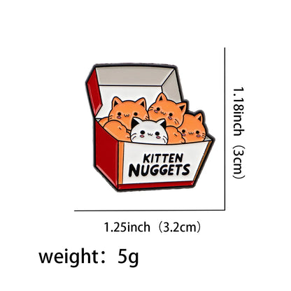 Cute Cat Enamel Pin — Cartoon Animal Lapel Brooch for Backpacks, Cosplay & Kids Gifts