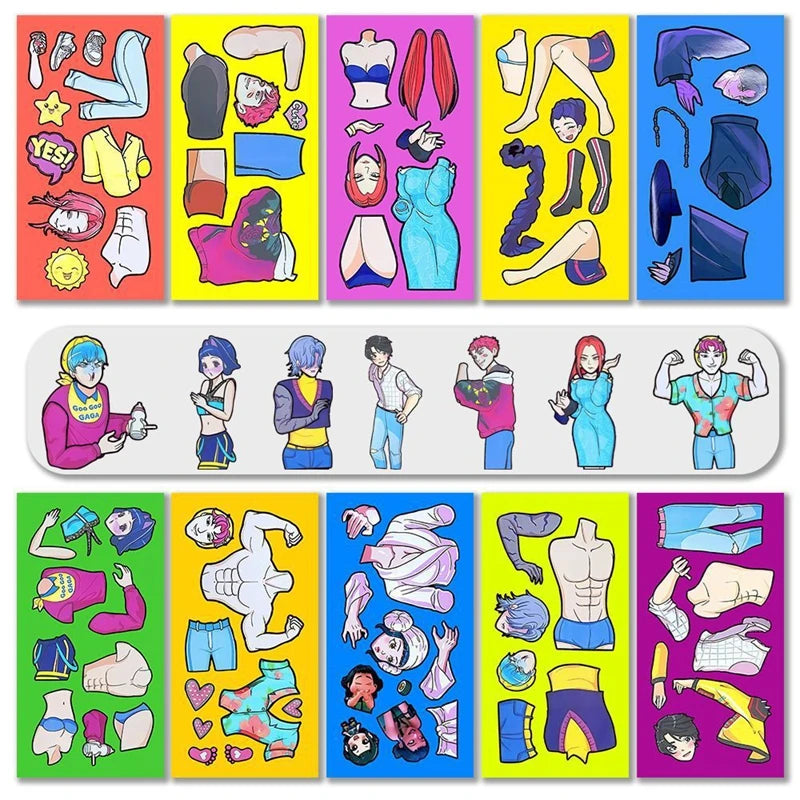 Kpop Demon Hunters Sticker Set — DIY Scrapbooking, Phone, Luggage & Skateboard Waterproof Decals